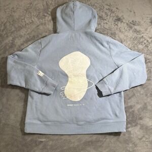 BANDIT  RUNNING HOODIE - Rare Abstract Thinker Medium Cotton Fleece Light Blue